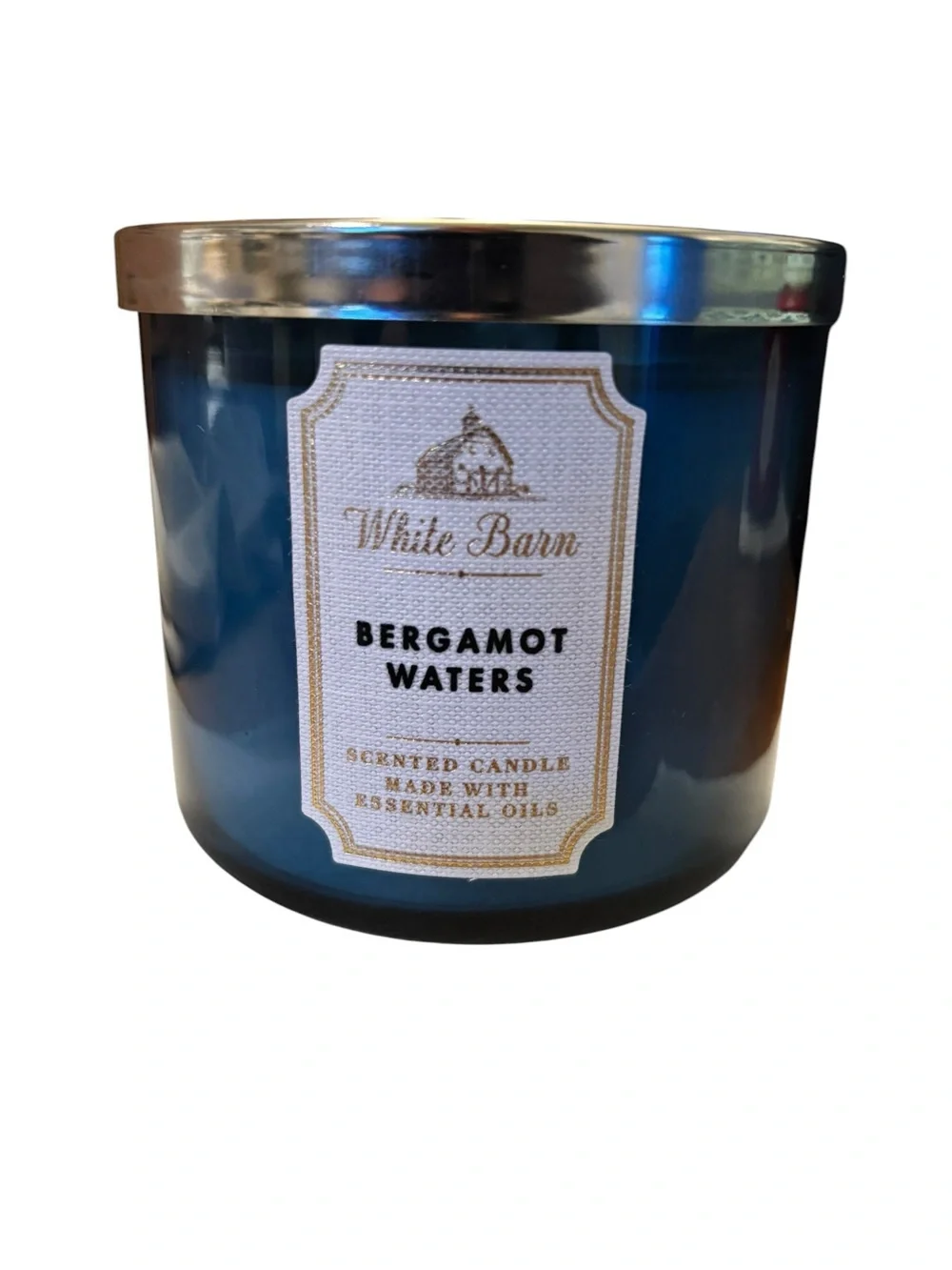 White Barn Bath & Body Works 3-Wick Scented Candle - Bergamot Waters